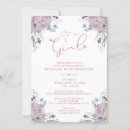 Search for lilac gold baby shower invitations Botanical