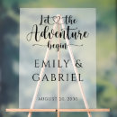 Search for adventure wedding signs Elegant