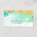Search for green and gold business cards Abstract