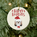 Search for shih tzu christmas tree decorations Dog