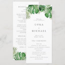 Search for beach wedding programs Order of service