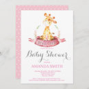 Search for pink giraffe baby shower invitations Cute