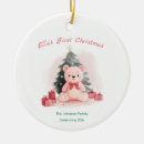 Search for babys first birthday christmas tree decorations Teddy bear