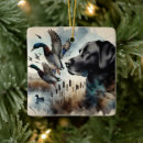 Search for hunting dog christmas tree decorations Labrador retriever