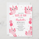 Search for axolotl birthday invitations Alotl fun party