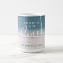 Search for lifes better at the beach mugs Nautical