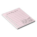 Search for baby shower notepads Pink