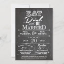 Search for eat drink and be married invitations Casual