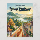 Search for alms postcards Laos