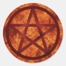 Search for red pentagram stickers Wicca