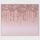 Search for rose gold glitter wrapping paper Sparkly