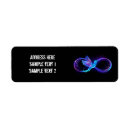 Search for neon blue return address labels Black