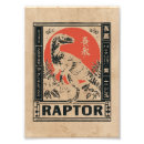 Search for velociraptor posters Vintage