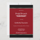 Search for red black white bridal shower invitations Elegant