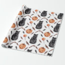 Search for cat birthday wrapping paper Halloween birthday party