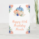Search for pumpkin birthday cards Watercolor