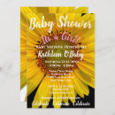 Search for sunflower baby girl shower invitations Modern