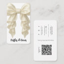 Search for bow business cards Coquette