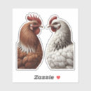 Search for rooster hen stickers Rustic