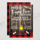 Search for buffalo check birthday invitations Red