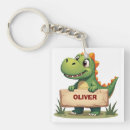Search for dinosaurs square key rings Playful
