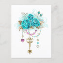 Search for turquoise roses postcards Tiffany