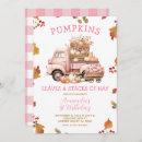 Search for autumn 1st birthday invitations Our little pumpkin