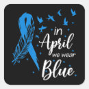 Search for autism ribbon stickers Blue