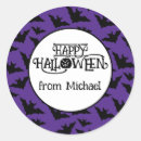 Search for purple bat stickers Black