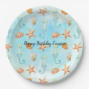 Search for seahorse paper plates Watercolor