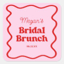 Search for red bridal shower stickers Bride to be