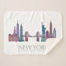Search for new york city skyline blankets Funky