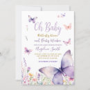Search for butterfly kisses and baby wishes invitations Butterflies