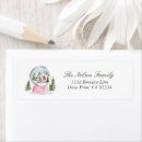 Search for globe return address labels Whimsical