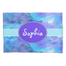 Search for teal watercolor pillowcases Purple