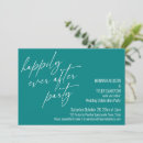 Search for happily ever after wedding reception invitations Typography