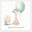 Search for giraffe balloon stickers Watercolor