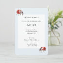 Search for ladybugs birthday invitations For her