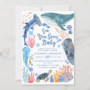 Search for ocean baby boy shower invitations Blue