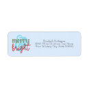 Search for merry return address labels Blue