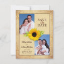 Search for sunflower save the dates Wood