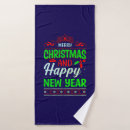 Search for happy new year bath towels Merry