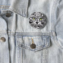 Search for cat face badges Illustration