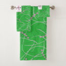 Search for green and white bath towels Chic