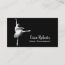 Search for dance instructor business cards Elegant
