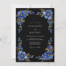 Search for royal blue and black wedding invitations Gold