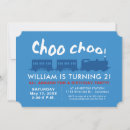 Search for train birthday invitations Choo choo