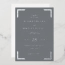 Search for metallic font invitations Elegant