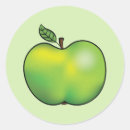 Search for cartoon apple stickers Green
