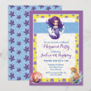 Search for sea horse birthday invitations Purple